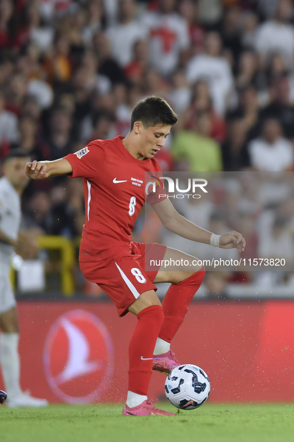  Arda Guler of Turkey  during the UEFA Nations League 2024/25 League B Group B4 match between Turkiye and Iceland at Gursel Aksel Stadium on...