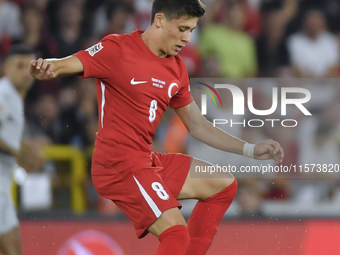  Arda Guler of Turkey  during the UEFA Nations League 2024/25 League B Group B4 match between Turkiye and Iceland at Gursel Aksel Stadium on...