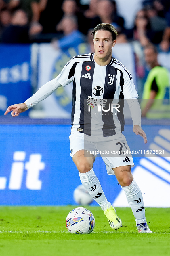 Nicolo' Fagioli of Juventus FC during the Serie A Enilive match between Empoli FC and Juventus FC at Stadio Carlo Castellani on September 14...