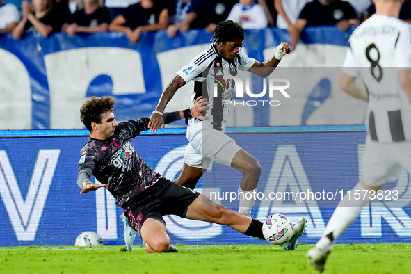 Samuel Mbangula of Juventus FC during the Serie A Enilive match between Empoli FC and Juventus FC at Stadio Carlo Castellani on September 14...