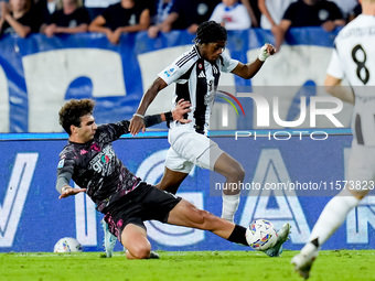 Samuel Mbangula of Juventus FC during the Serie A Enilive match between Empoli FC and Juventus FC at Stadio Carlo Castellani on September 14...