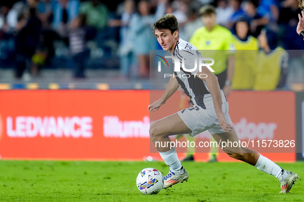 Andrea Cambiaso of Juventus FC during the Serie A Enilive match between Empoli FC and Juventus FC at Stadio Carlo Castellani on September 14...