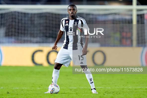 Pierre Kalulu of Juventus FC during the Serie A Enilive match between Empoli FC and Juventus FC at Stadio Carlo Castellani on September 14,...