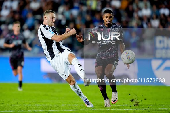 Teun Koopmeiners of Juventus FC during the Serie A Enilive match between Empoli FC and Juventus FC at Stadio Carlo Castellani on September 1...