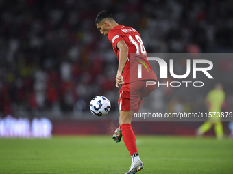 Mert Muldur of Turkey  during the UEFA Nations League 2024/25 League B Group B4 match between Turkiye and Iceland at Gursel Aksel Stadium on...