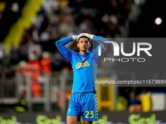 Devis Vasquez of Empoli FC looks dejected during the Serie A Enilive match between Empoli FC and Juventus FC at Stadio Carlo Castellani on S...