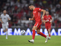 Merih Demiral of Turkey  during the UEFA Nations League 2024/25 League B Group B4 match between Turkiye and Iceland at Gursel Aksel Stadium...