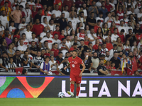 Hakan Calhanoglu of Turkey  during the UEFA Nations League 2024/25 League B Group B4 match between Turkiye and Iceland at Gursel Aksel Stadi...