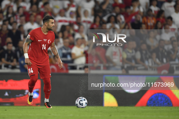  Abdulkerim Bardakci of Turkey  during the UEFA Nations League 2024/25 League B Group B4 match between Turkiye and Iceland at Gursel Aksel S...