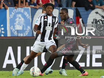 Emmanuel Gyasi of Empoli FC controls the ball during the Serie A match between Empoli FC and Juventus FC in Empoli, Italy, on September 14,...