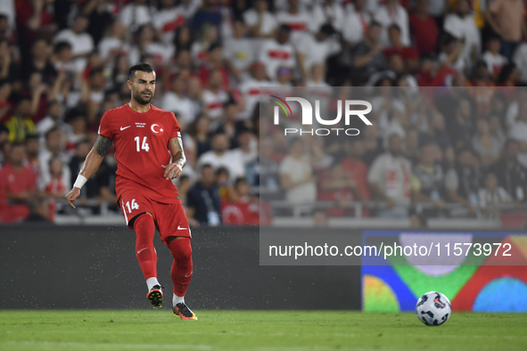  Abdulkerim Bardakci of Turkey  during the UEFA Nations League 2024/25 League B Group B4 match between Turkiye and Iceland at Gursel Aksel S...