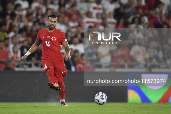  Abdulkerim Bardakci of Turkey  during the UEFA Nations League 2024/25 League B Group B4 match between Turkiye and Iceland at Gursel Aksel S...