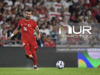  Abdulkerim Bardakci of Turkey  during the UEFA Nations League 2024/25 League B Group B4 match between Turkiye and Iceland at Gursel Aksel S...