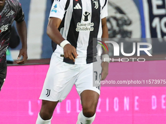 Khephren Thuram of Juventus FC controls the ball during the Serie A match between Empoli FC and Juventus FC in Empoli, Italy, on September 1...