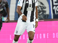 Khephren Thuram of Juventus FC controls the ball during the Serie A match between Empoli FC and Juventus FC in Empoli, Italy, on September 1...