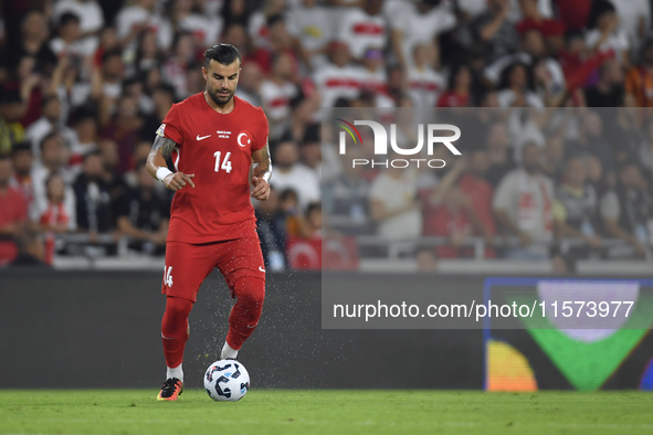  Abdulkerim Bardakci of Turkey  during the UEFA Nations League 2024/25 League B Group B4 match between Turkiye and Iceland at Gursel Aksel S...