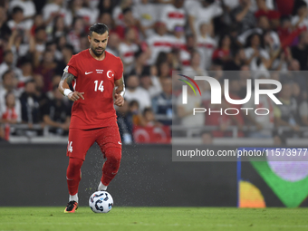  Abdulkerim Bardakci of Turkey  during the UEFA Nations League 2024/25 League B Group B4 match between Turkiye and Iceland at Gursel Aksel S...