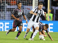 Teun Koopmeiners of Juventus FC controls the ball during the Serie A match between Empoli FC and Juventus FC in Empoli, Italy, on September...