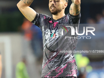 Giuseppe Pezzella of Empoli FC during the Serie A match between Empoli FC and Juventus FC in Empoli, Italy, on September 14, 2024, at the st...