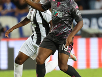 Emmanuel Ekong of Empoli FC controls the ball during the Serie A match between Empoli FC and Juventus FC in Empoli, Italy, on September 14,...