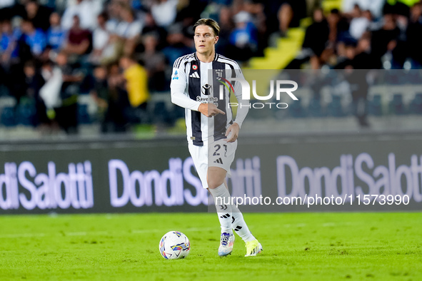 Nicolo' Fagioli of Juventus FC during the Serie A Enilive match between Empoli FC and Juventus FC at Stadio Carlo Castellani on September 14...