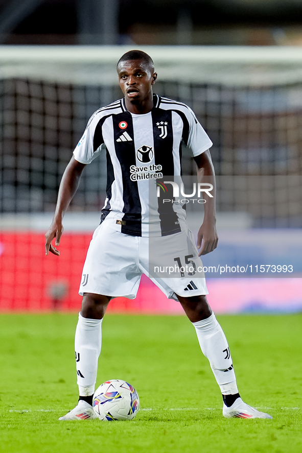 Pierre Kalulu of Juventus FC during the Serie A Enilive match between Empoli FC and Juventus FC at Stadio Carlo Castellani on September 14,...