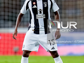 Pierre Kalulu of Juventus FC during the Serie A Enilive match between Empoli FC and Juventus FC at Stadio Carlo Castellani on September 14,...