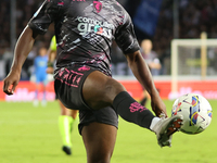 Emmanuel Ekong of Empoli FC controls the ball during the Serie A match between Empoli FC and Juventus FC in Empoli, Italy, on September 14,...