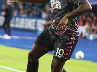 Emmanuel Ekong of Empoli FC controls the ball during the Serie A match between Empoli FC and Juventus FC in Empoli, Italy, on September 14,...