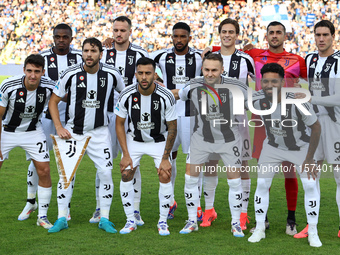 Juventus FC players pose for a team photo prior to the Serie A match between Empoli FC and Juventus FC in Empoli, Italy, on September 14, 20...