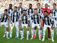 Juventus FC players pose for a team photo prior to the Serie A match between Empoli FC and Juventus FC in Empoli, Italy, on September 14, 20...