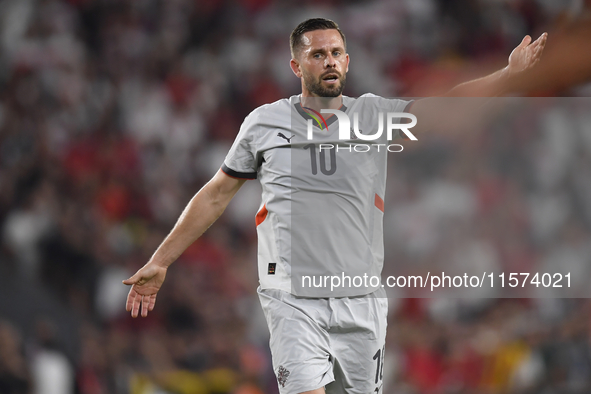 Gylfi Sigurdsson of Iceland   during the UEFA Nations League 2024/25 League B Group B4 match between Turkiye and Iceland at Gursel Aksel Sta...