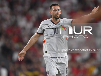 Gylfi Sigurdsson of Iceland   during the UEFA Nations League 2024/25 League B Group B4 match between Turkiye and Iceland at Gursel Aksel Sta...