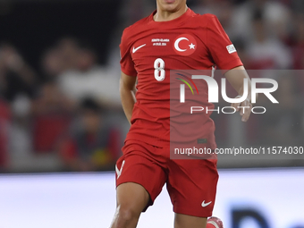 Arda Guler of Turkey    during the UEFA Nations League 2024/25 League B Group B4 match between Turkiye and Iceland at Gursel Aksel Stadium o...