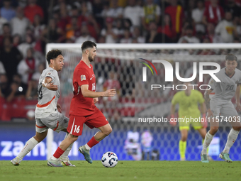 Ismail Yuksek of Turkey  during the UEFA Nations League 2024/25 League B Group B4 match between Turkiye and Iceland at Gursel Aksel Stadium...