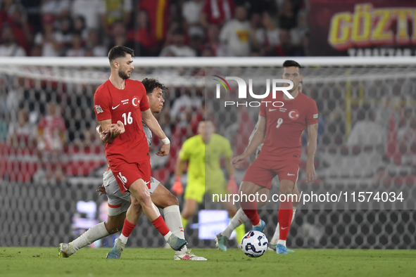 Ismail Yuksek of Turkey  during the UEFA Nations League 2024/25 League B Group B4 match between Turkiye and Iceland at Gursel Aksel Stadium...