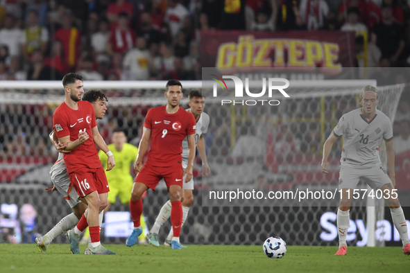 Ismail Yuksek of Turkey  during the UEFA Nations League 2024/25 League B Group B4 match between Turkiye and Iceland at Gursel Aksel Stadium...