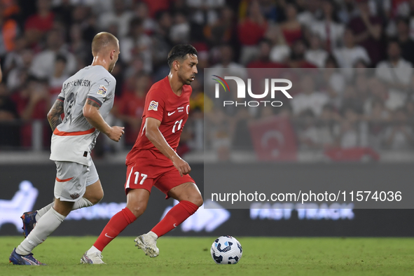 Irfan Can Kahveci of Turkey  during the UEFA Nations League 2024/25 League B Group B4 match between Turkiye and Iceland at Gursel Aksel Stad...