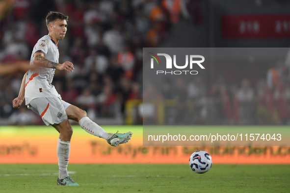 Daniel Leo Gretarsson of Iceland  during the UEFA Nations League 2024/25 League B Group B4 match between Turkiye and Iceland at Gursel Aksel...