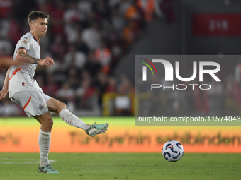 Daniel Leo Gretarsson of Iceland  during the UEFA Nations League 2024/25 League B Group B4 match between Turkiye and Iceland at Gursel Aksel...