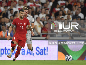 Abdulkerim Bardakci of Turkey  during the UEFA Nations League 2024/25 League B Group B4 match between Turkiye and Iceland at Gursel Aksel St...