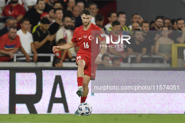 Ismail Yuksek of Turkey  during the UEFA Nations League 2024/25 League B Group B4 match between Turkiye and Iceland at Gursel Aksel Stadium...