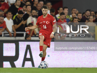 Ismail Yuksek of Turkey  during the UEFA Nations League 2024/25 League B Group B4 match between Turkiye and Iceland at Gursel Aksel Stadium...