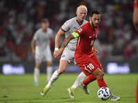 Hakan Calhanoglu of Turkey  during the UEFA Nations League 2024/25 League B Group B4 match between Turkiye and Iceland at Gursel Aksel Stadi...