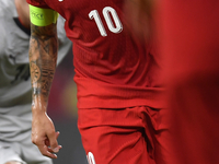 Hakan Calhanoglu of Turkey  during the UEFA Nations League 2024/25 League B Group B4 match between Turkiye and Iceland at Gursel Aksel Stadi...