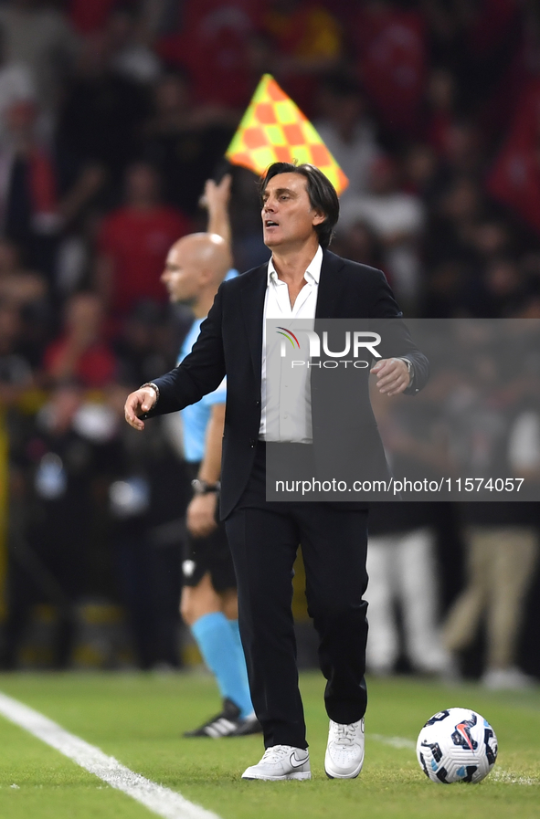 Vincenzo Montella Turkey head coach   during the UEFA Nations League 2024/25 League B Group B4 match between Turkiye and Iceland at Gursel A...