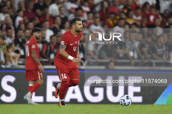 Abdulkerim Bardakci of Turkey  during the UEFA Nations League 2024/25 League B Group B4 match between Turkiye and Iceland at Gursel Aksel St...