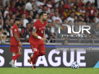 Abdulkerim Bardakci of Turkey  during the UEFA Nations League 2024/25 League B Group B4 match between Turkiye and Iceland at Gursel Aksel St...