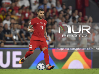 Abdulkerim Bardakci of Turkey  during the UEFA Nations League 2024/25 League B Group B4 match between Turkiye and Iceland at Gursel Aksel St...