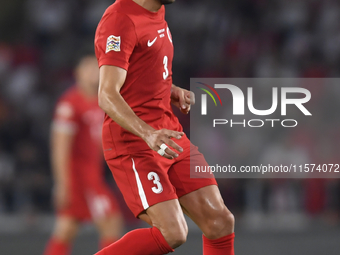 Merih Demiral of Turkey  during the UEFA Nations League 2024/25 League B Group B4 match between Turkiye and Iceland at Gursel Aksel Stadium...